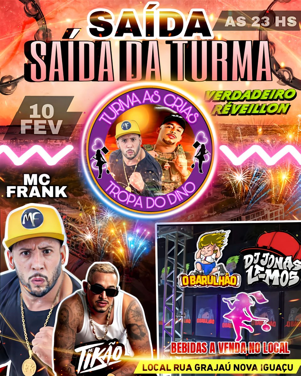 Foi dado a largada,bloco é rua🦕💜