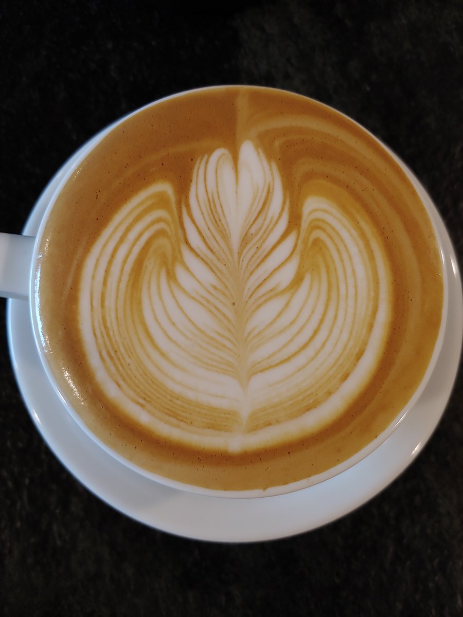 Timanth's tweet photo. Latte art retrospective part 2/2. And here are the best 4 pours of the year. I pretty much did nothing but Rosettas day in and day out for the majority of this year with an occasional Tulip, and I still don't feel like I've come close to mastering it. But still, improvement! https://t.co/1EG9jvORc4