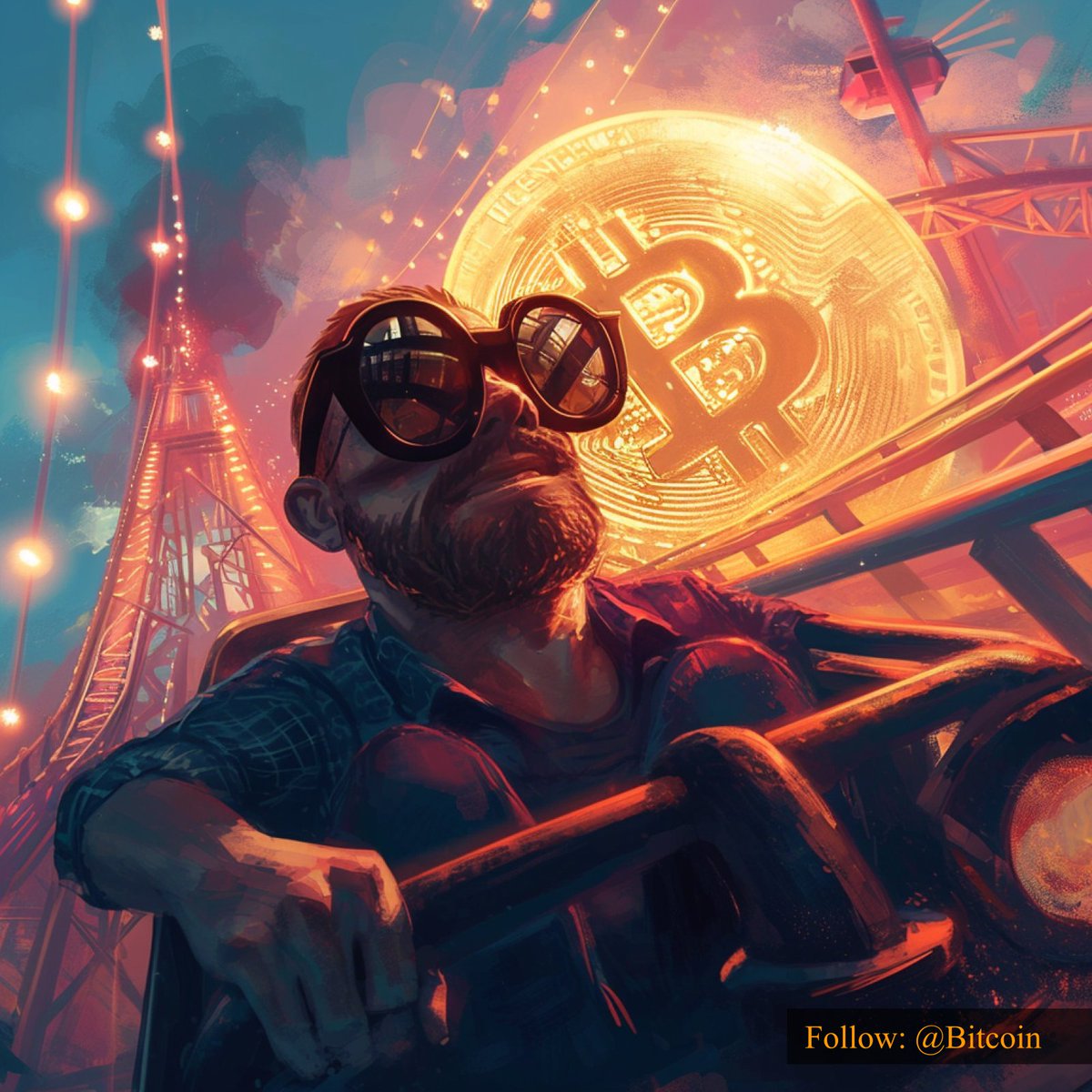 Bitcoin's tweet photo. The #Bitcoin journey resembles a thrilling rollercoaster ride, full of ups and downs, but the exhilarating climb is a testament to its resilience and the exciting possibilities ahead! 🚀🎢 #BitcoinAdventure #CryptoOptimism https://t.co/zlj4P8JfhR