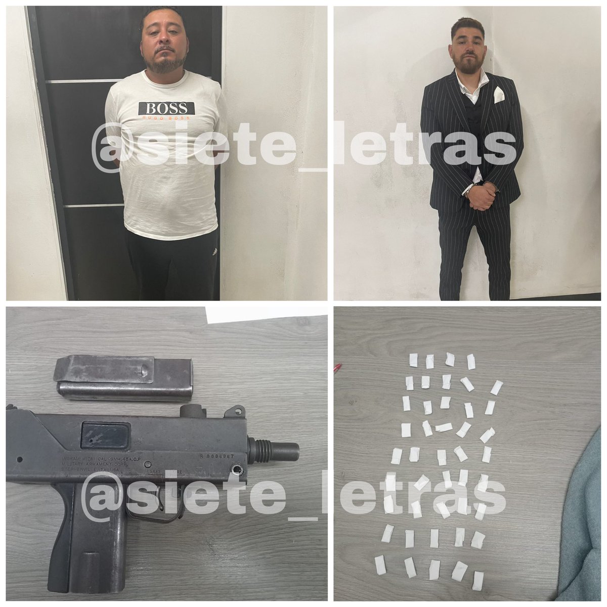 siete_letras's tweet photo. Caen 2 con droga y subametralladora en @Alc_Iztapalapa:

Son narcomenudistas de la Vicente Guerrero. Uno ya tenía antecedentes por balear a un hombre y el otro por robo.

Oficiales de @SSC_CDMX los detuvieron en Revolución Social, con una camioneta y cocaína.

¿Los reconoce? https://t.co/iKTCgQEt2N