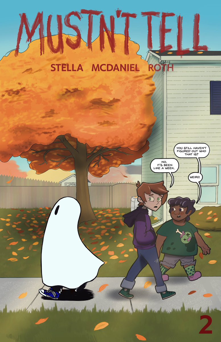tommy_stella's tweet photo. COVER REVEAL TIME! Here’s the cover for issue 2 of MUSTN’T TELL and because you’ve been good, we’re also doing a variant crossover with THE DAYS! Issues 1 and 2 (out of 5) coming soon to Kickstarter! https://t.co/ohVWVWbdpY