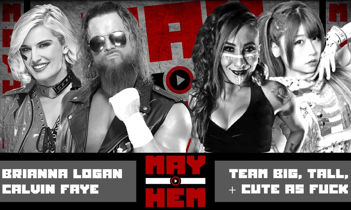 ZionWrestleRP's tweet photo. The theme for Mayhem 98 is teams. Former partners, first time partners, championship caliber partners all are up and down the card. 

We still have can’t miss singles action too!

See you Monday on @thesplatnetwork!

Full card ▶️https://t.co/dDWU21AKzn https://t.co/mPbspJOuXl