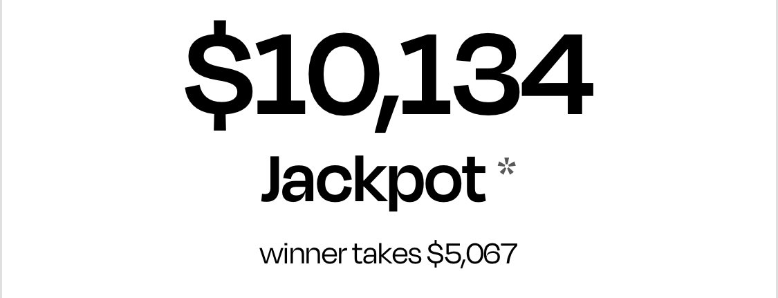 Here. We. Go.

The #ChiliBowl5050 Saturday night jackpot has started to grow!

ChiliBowl5050.com

#ChiliBowl2024