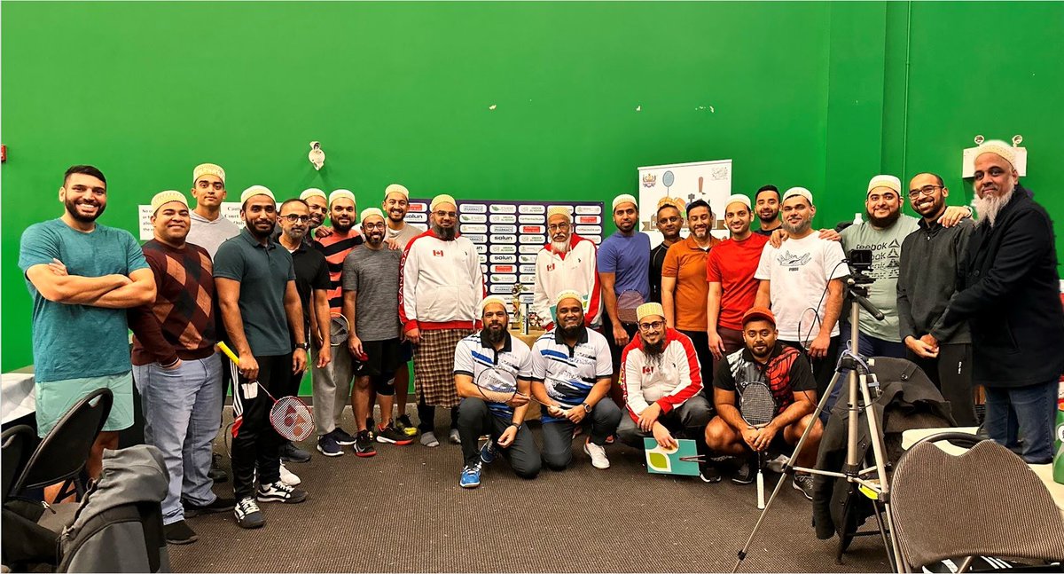 Bohras_Canada's tweet photo. Exciting times in #Calgary as the @Dawoodi_Bohras hosted a Men's Doubles Badminton Tournament, bringing together ten teams to showcase their skills &amp; sportsmanship as part of the community's 2024 Sports Festival. Thank you to the sponsors &amp; congratulations to the winning teams!🏸 https://t.co/p2bFIGnjpg