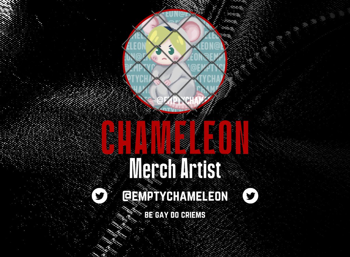 jojoleatherzine's tweet photo. ⛓️Merch artist @EmptyChameleon in the spotlight ⛓️ https://t.co/ldsE9Iadyf