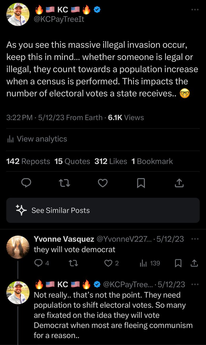 KCPayTreeIt's tweet photo. @EndWokeness I been calling this &amp; warning people about it for a while. Illegals count towards the census and then they can redistrict claiming population growth. They don’t care if it’s a red city or state. They can redistrict blue &amp; gain electoral votee in a blue county. https://t.co/fGWah8GNuw