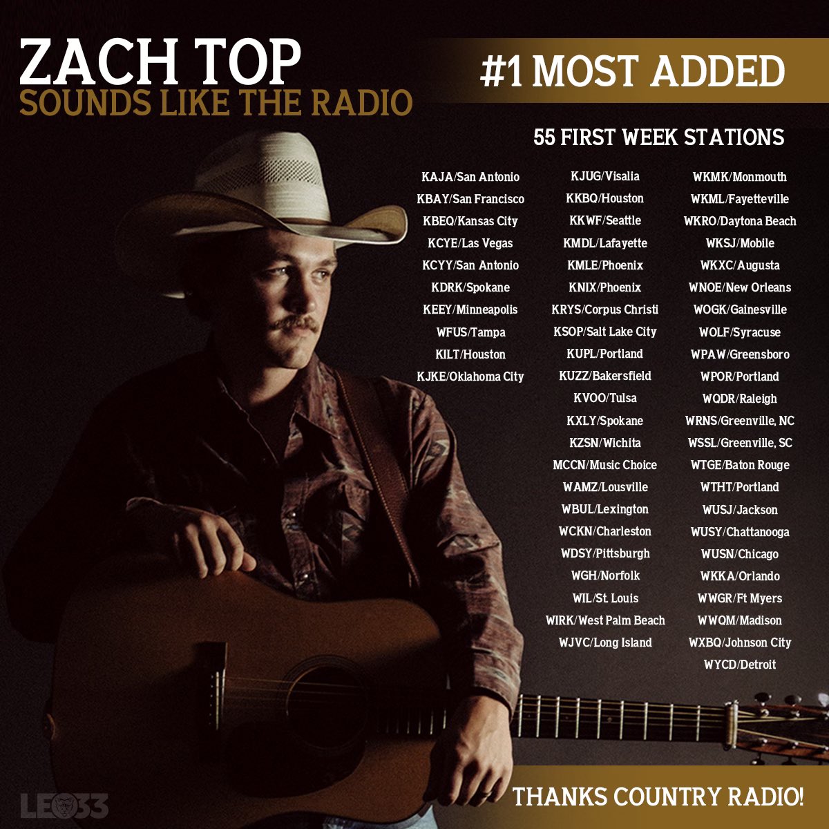 Thank you, Country Radio📻🎵
#ZachTop #SoundsLikeTheRadio