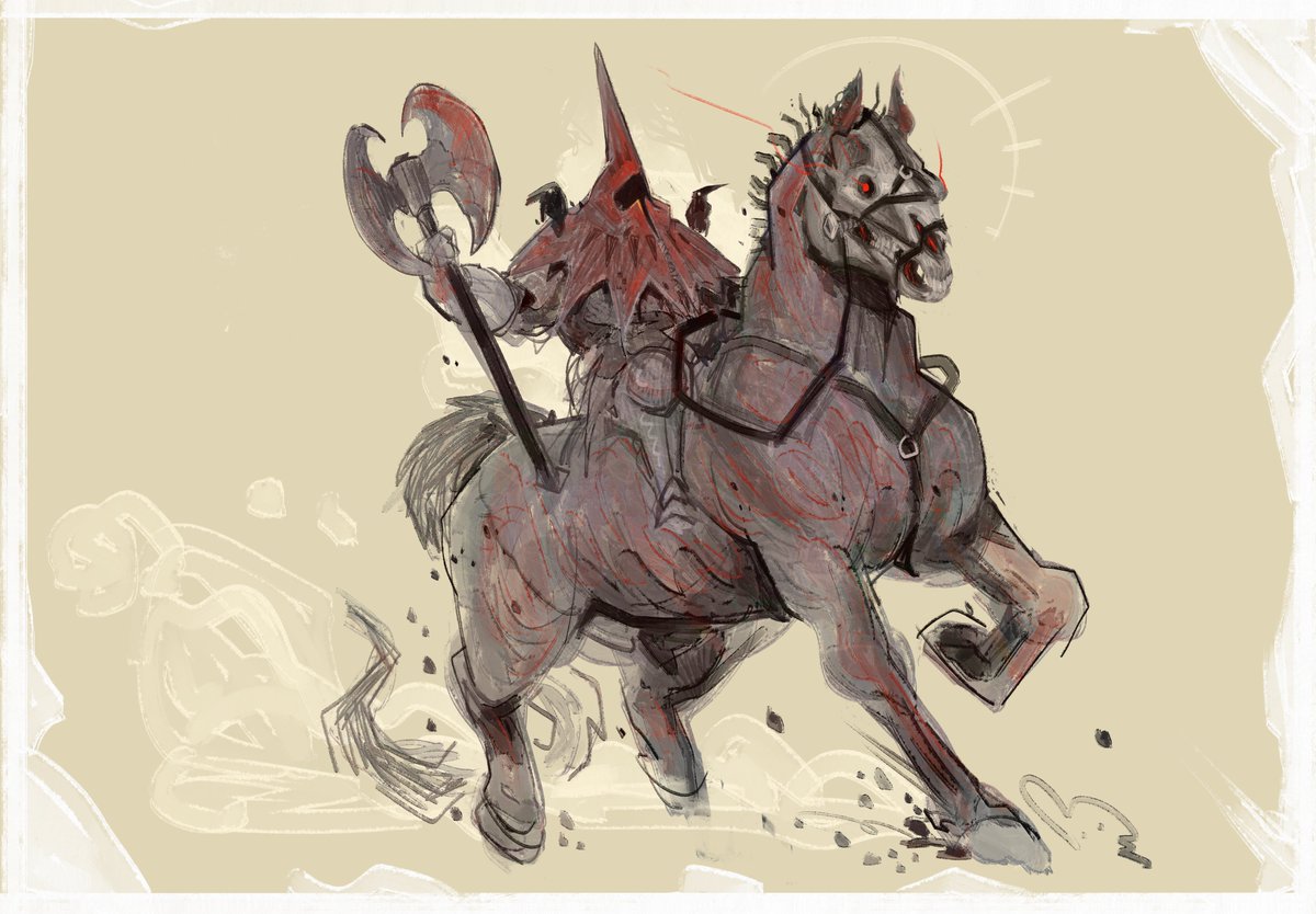 「Famine and his horse 」|Thiago Lehmann (2Minds)のイラスト