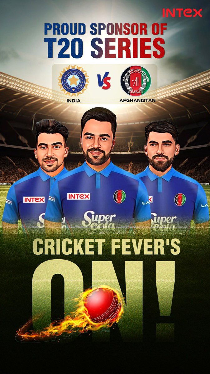 BIG ANNOUNCEMENT! 🏏🔥

Intex is the proud sponsor of India vs Afghanistan 3 match T20 Series starting on 11th January! 🤩 All set to unleash Cricket Fury behind the adrenaline-packed clash of champions. 💪🙌 Get ready for an explosive spectacle! 🚀<a href="/IntexBrand/">Intex Technologies India Ltd</a> 

#IndvsAfgT20