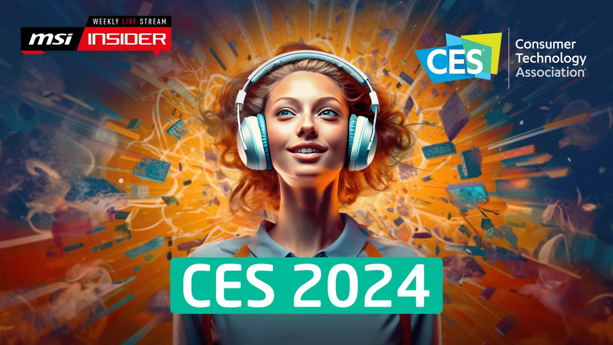 msigaming's tweet photo. #MSIInsider In this week's livestream, the Insiders will introduce you to all the new MSI products shown at CES 2024. Tune in and join the giveaway!https://t.co/YdLv0dkOya https://t.co/uHbNZJOzRd