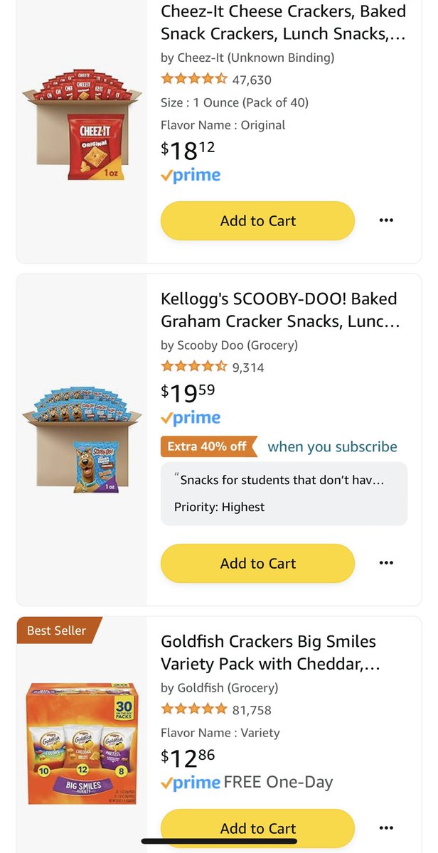 amazon.com/hz/wishlist/ls…

Our class is completely out of snacks. No child should have to go hungry. If anyone can help us stuck our bin I’d be so grateful!

#clearthelist2023 
#ClearTheList 
#clearthelist 
#teachertwitter 
#student
