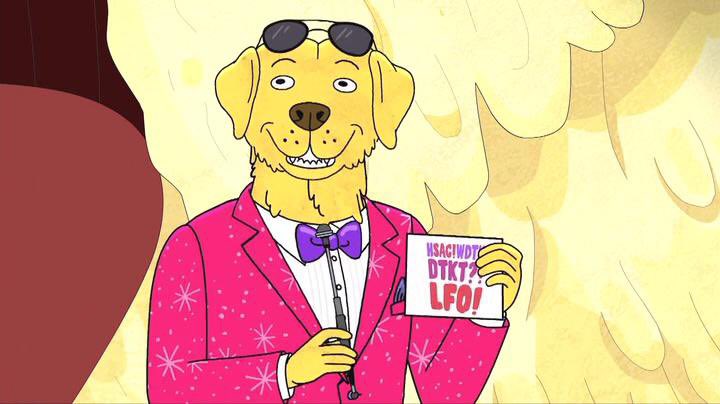 carrieminassian's tweet photo. I am in complete awe at Ken Jennings referencing Bojack during Celebrity Jeopardy. Someone get this man a pink suit already. https://t.co/H38Dm1l4gS