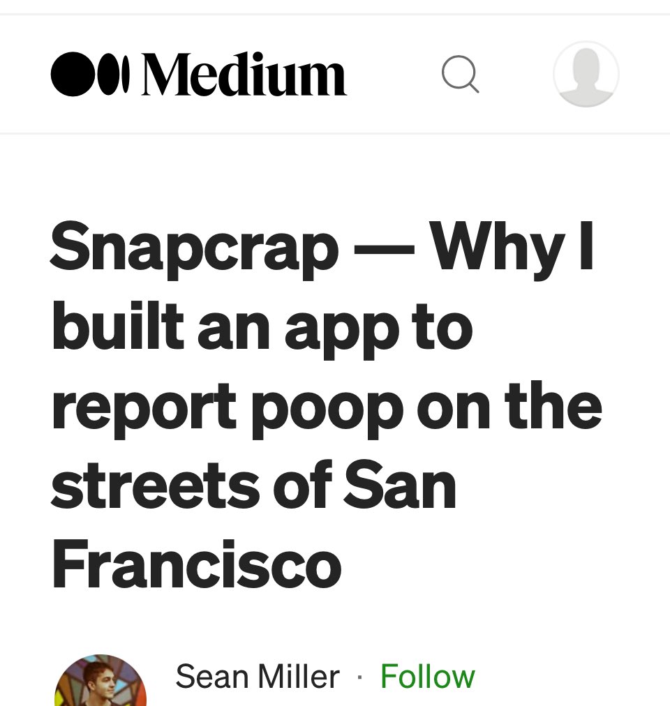 Coffeeandbeans1's tweet photo. @sfchronicle @hooleil San Fran where the elected officials killed a once great city and have that cool poopy app, which shows one where human feces  are, is now dictating policy… #poopapp #snapcrap #SanFrancisco https://t.co/xDrfAxaWHX