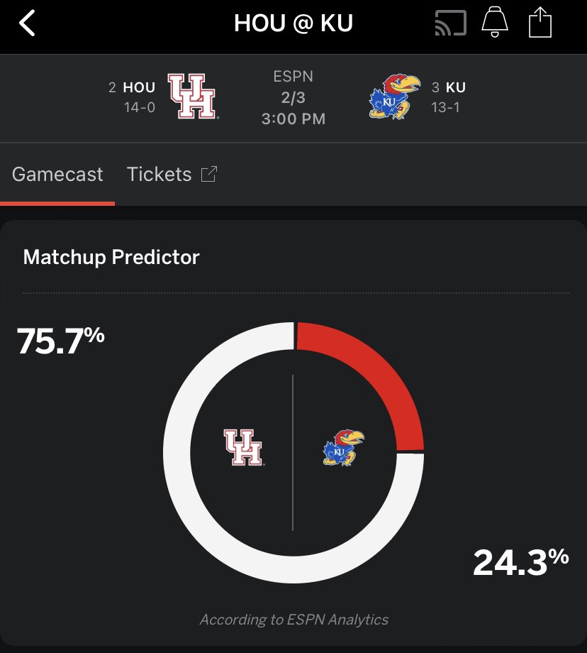 JMeier_16's tweet photo. @BarstoolKU ESPN still riding with this after tonight? Keep in mind, this is at AFH https://t.co/kCSFSX1wDB