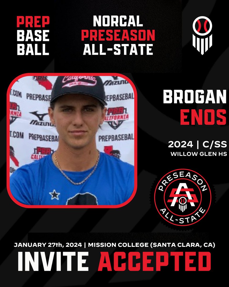 𝐖𝐞𝐥𝐜𝐨𝐦𝐞 𝐭𝐨 𝐭𝐡𝐞 𝐏𝐫𝐞𝐬𝐞𝐚𝐬𝐨𝐧 𝐀𝐥𝐥-𝐒𝐭𝐚𝐭𝐞

🚨 '24 C/SS Brogan Enos is ready to test himself at the best preseason event in California 🚨

Request your invite today at 🖇️: loom.ly/EDB9Csw

<a href="/brogs_16/">Brogan Enos</a> 

#BeSeen #ShapeTheState