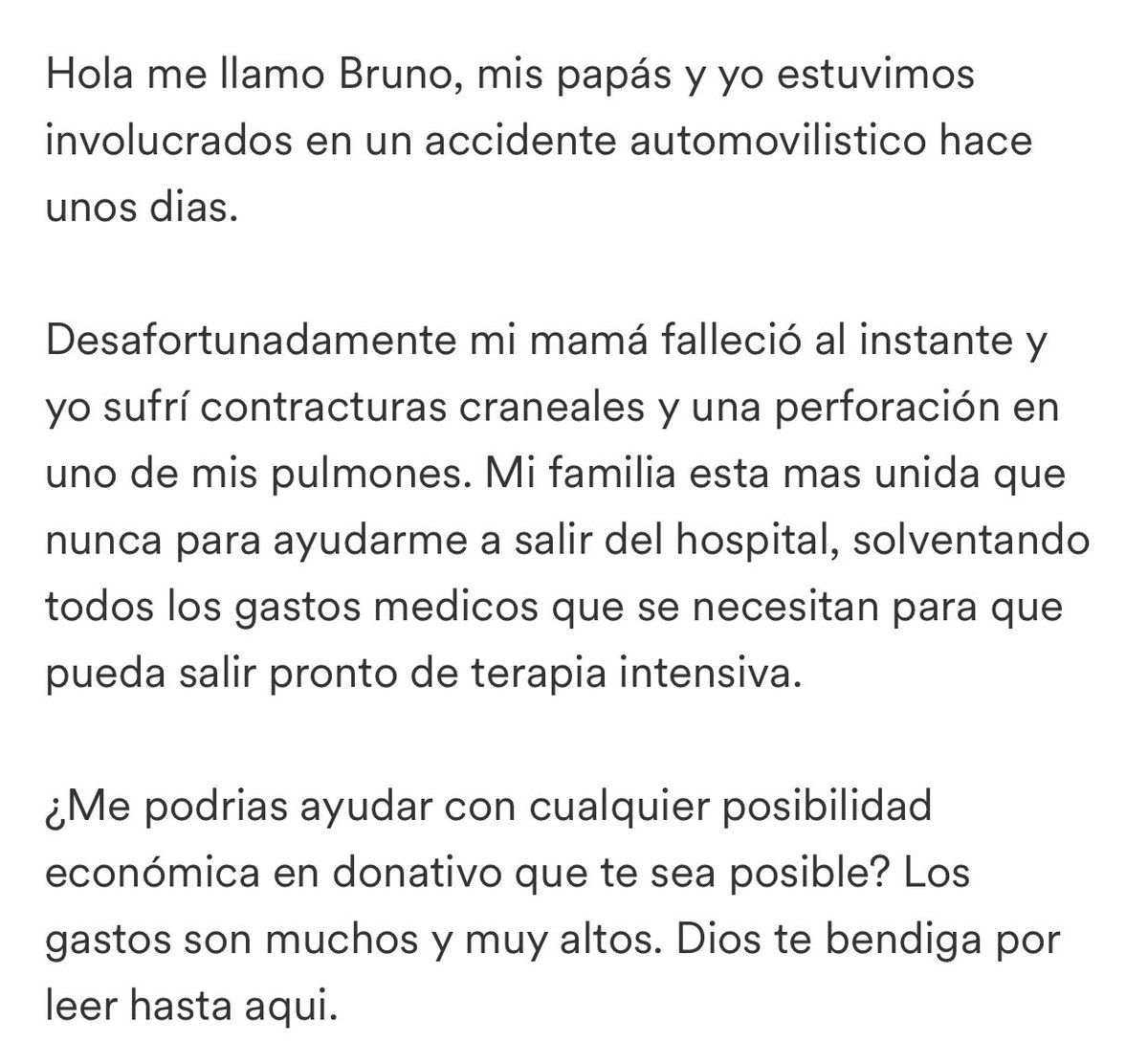 MonicaRamirez_'s tweet photo. Gracias a los que nos han ayudado a difundir la historia de Bruno♥️ gracias a sus doctores cada día está mejorando🥹 Si gustan apoyar para sus gastos de hospital les dejo el siguiente link:
https://t.co/EEONt8gCcQ
Dios los bendiga🫶🏻 cada granito de arena cuenta✨ https://t.co/tv5yI2RlkC