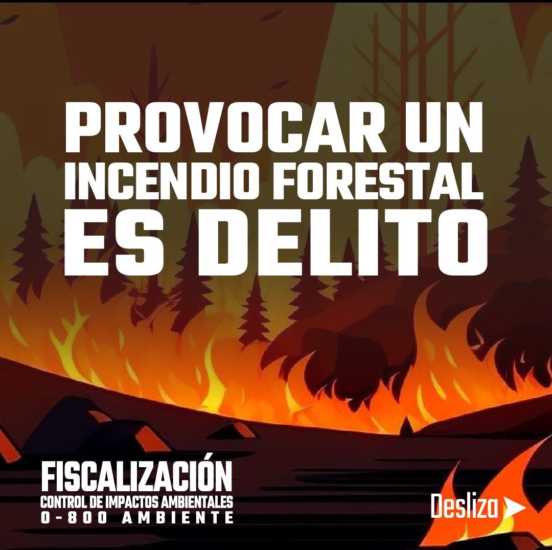 Denuncia al inconsciente,igual manera al piromaniaco!
