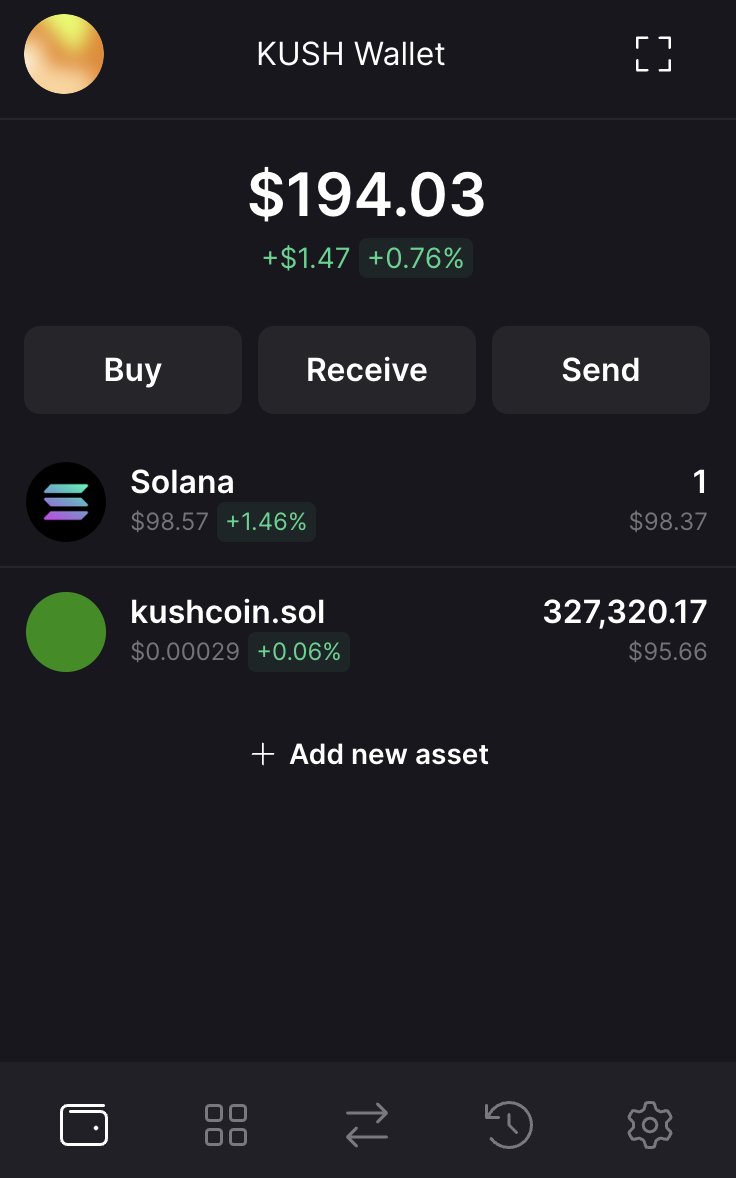 🤓 Just tried another Solana compatible wallet
✅ All my $KUSH Coins show up @solflare_wallet