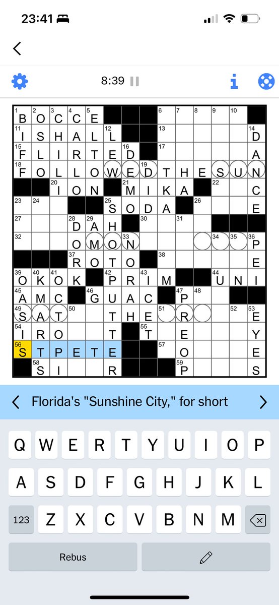 iLovetheBurg's tweet photo. The Burg has made it into the @nytimes Crossword Puzzle! How cool is that?!
#stpete https://t.co/mEwt3NN7yx