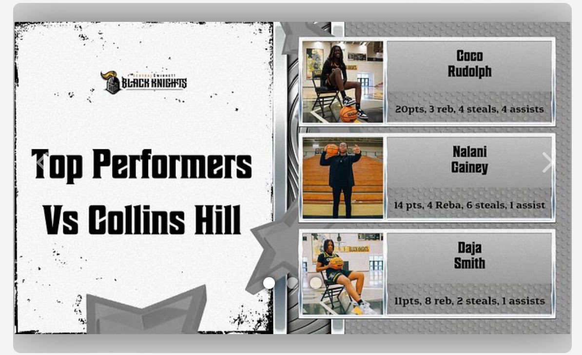 LadyBlackKnigh1's tweet photo. Central takes home the region victory with a 47-35 win over Collins Hill on the road. Knights move to 1-1 in the region and 14-3 overall. @KyleSandy355 @GDPsports https://t.co/NEIIU3Ni6t