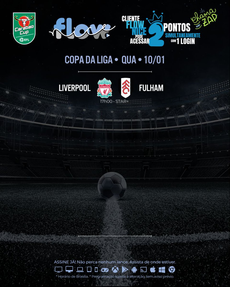 sofatvepipoca's tweet photo. ⚽ Programação • Quarta • 10/01
🏆 Copa da Liga https://t.co/ouSpswafTF