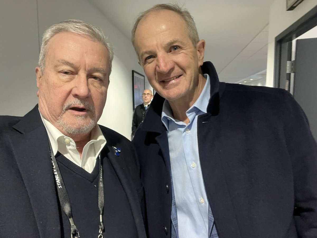 paguytom's tweet photo. #Chatted with one of my hockey heroes between periods tonight. St. Louis Sports HOFer @AMacInnis2 is also in the Hockey HOF. #stlblues #NHL #stlshof https://t.co/OrQl3NceuJ