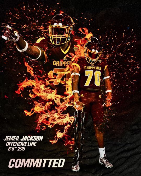 JemeilJackson's tweet photo. “You will succeed in whatever you choose to do,
and light will shine on the road ahead of
you.”
Job 22:28
#Commited #FireUpChips 
@Coach_Tavita @coachbtorrey @CMU_Football @coachfedd @CoachQuaun https://t.co/snsYDVPwDc