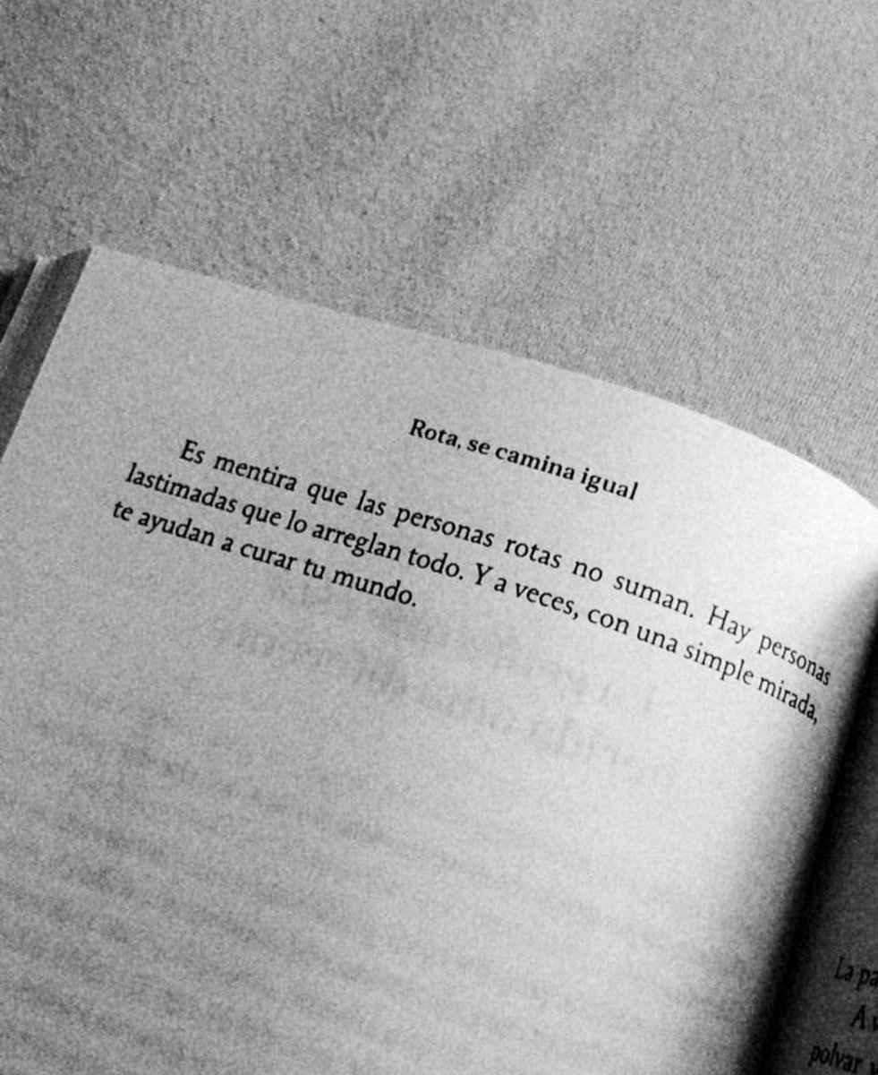 Las personas rotas son las más reales ❤️‍🩹