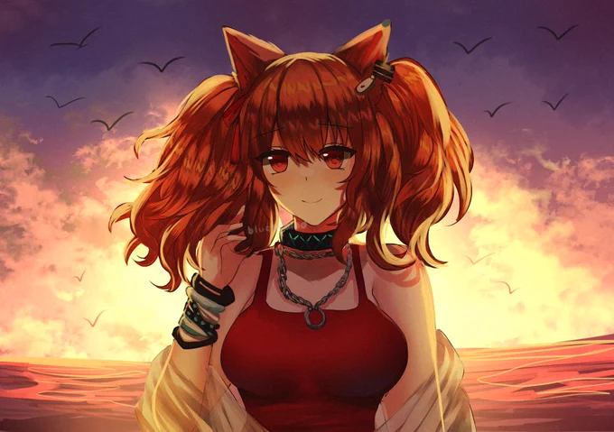 Hi, I'm Salad. I like to draw fanwork for gacha games #PortfolioDay 