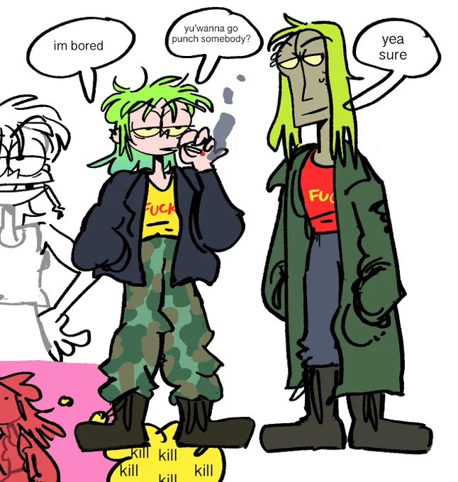 new guy; his name is vile kile, he is hopper's friend 