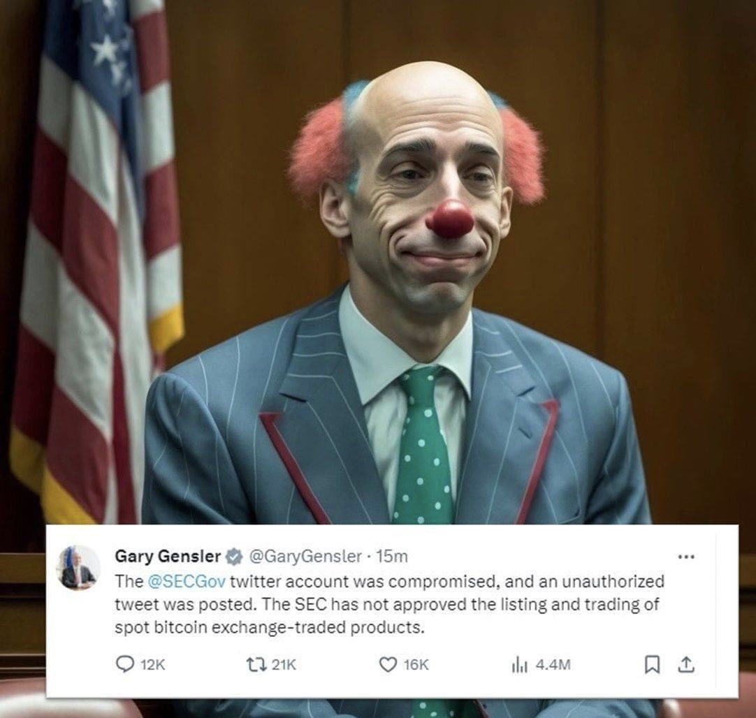 fAhOfUtU11's tweet photo. Ridiculous!
#SEC #BitcoinETF #ETFbitcoin https://t.co/zGbhbVzJVb