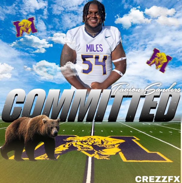 🚨Tavion Sanders🚨
Transfer (DT) prospect from Virginia University of Lynchburg, has announced a commitment to Miles College <a href="/miles_football/">Miles College Football</a> #commit2hbcu 

📸<a href="/Taysanders54/">Tavion Sanders</a>