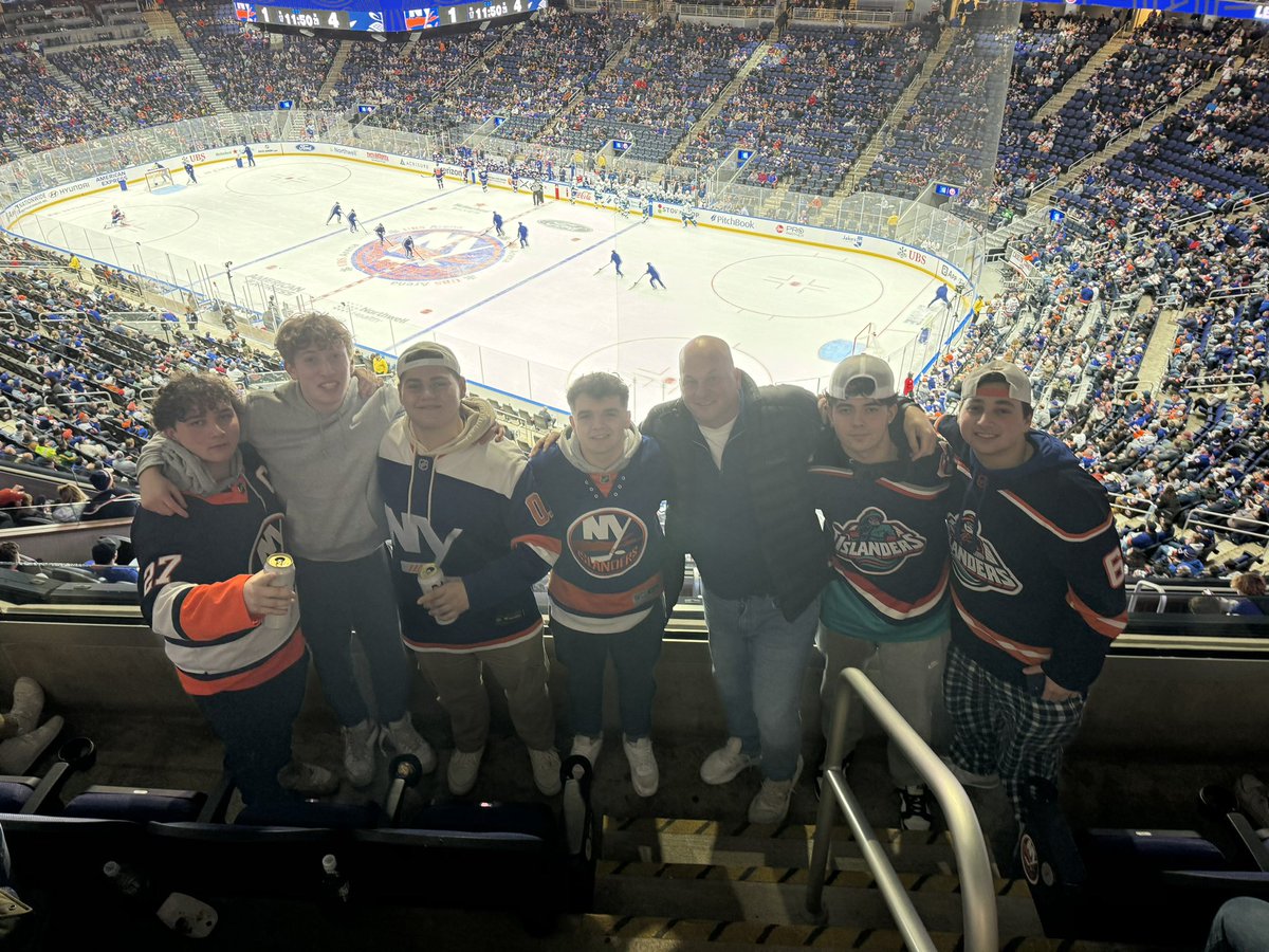 Nothing like going to an Islanders game and meeting up with my old players. Always great to see them. Let’s Go Islanders!!!!
