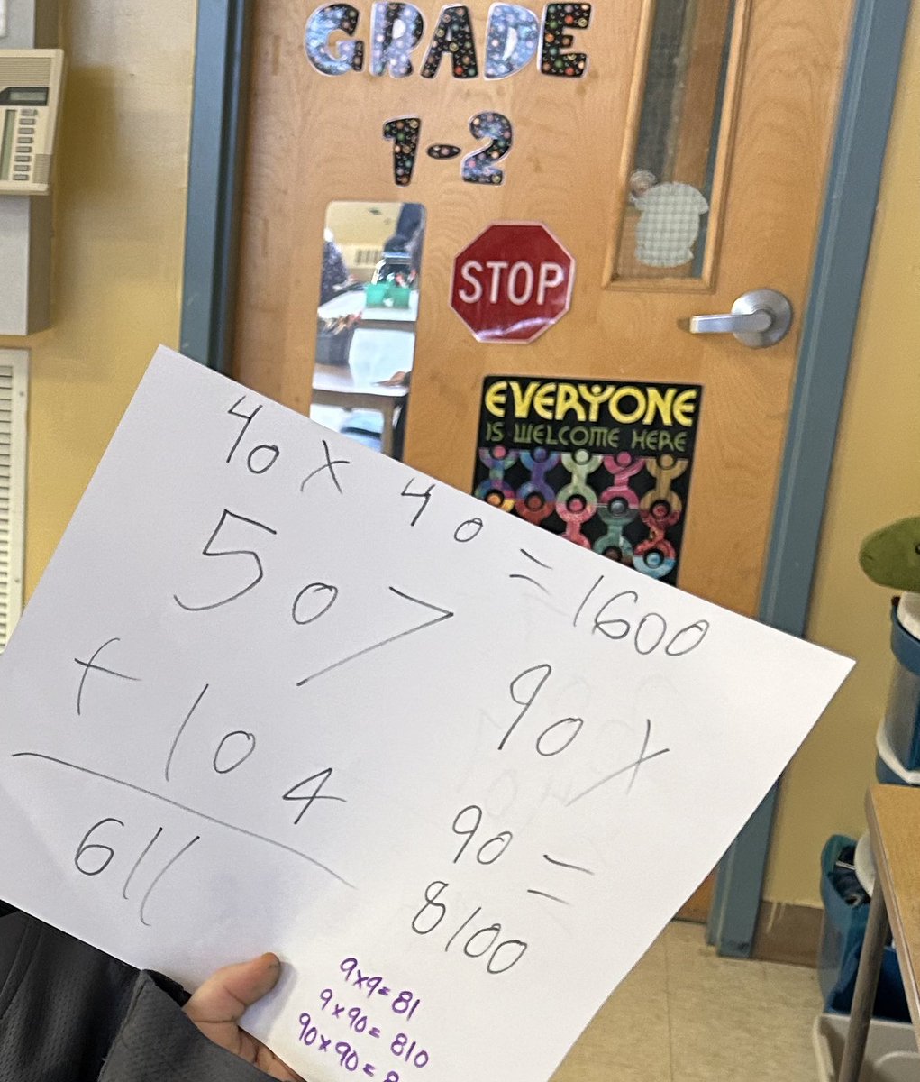 Harriett Todd PS (@harriett_todd) on Twitter photo 🤩 wow!
There was so much great math happening today!!
Grade 2’s replicating patter cores!
Grade 1’s challenging themselves with big addition and multiplication equation’s! <a href="/scdsbmath/">SCDSB Math</a> 🤩 wow!
There was so much great math happening today!!
Grade 2’s replicating patter cores!
Grade 1’s challenging themselves with big addition and multiplication equation’s! <a href="/scdsbmath/">SCDSB Math</a>