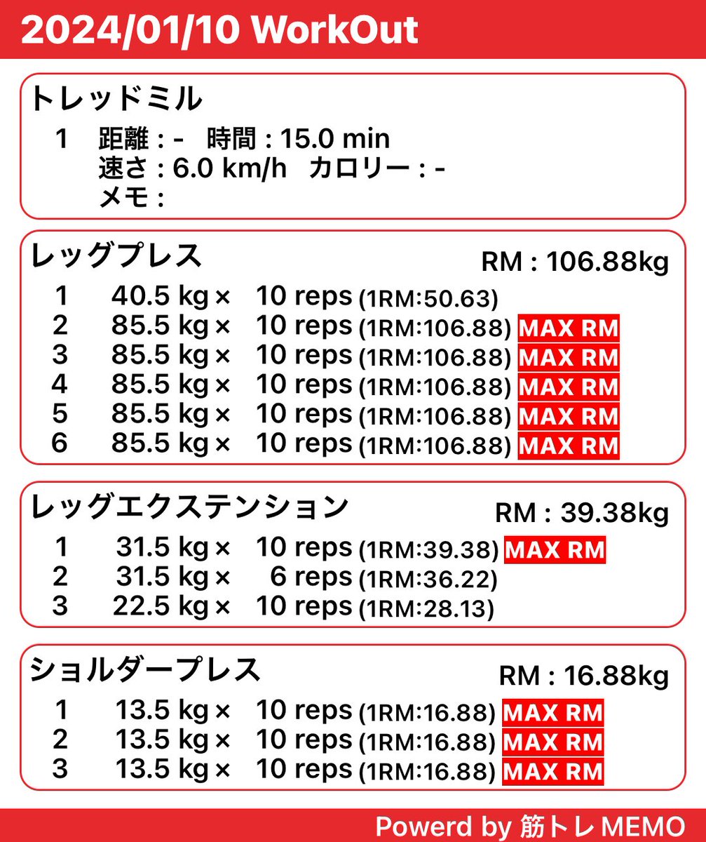abs_manager's tweet photo. 今日は脚の日🦵
レッグプレスをいつもより重量アップ！そのあとのレッグエクステンションはキツい(›´ω`‹ )

サウナもはいってスッキリしたけど、鏡みたら目の下のクマがひどい(笑)

 #筋トレMEMO
#筋トレ垢と繋がりたい https://t.co/HWg13N3yv4 https://t.co/pz5NYjwvPw