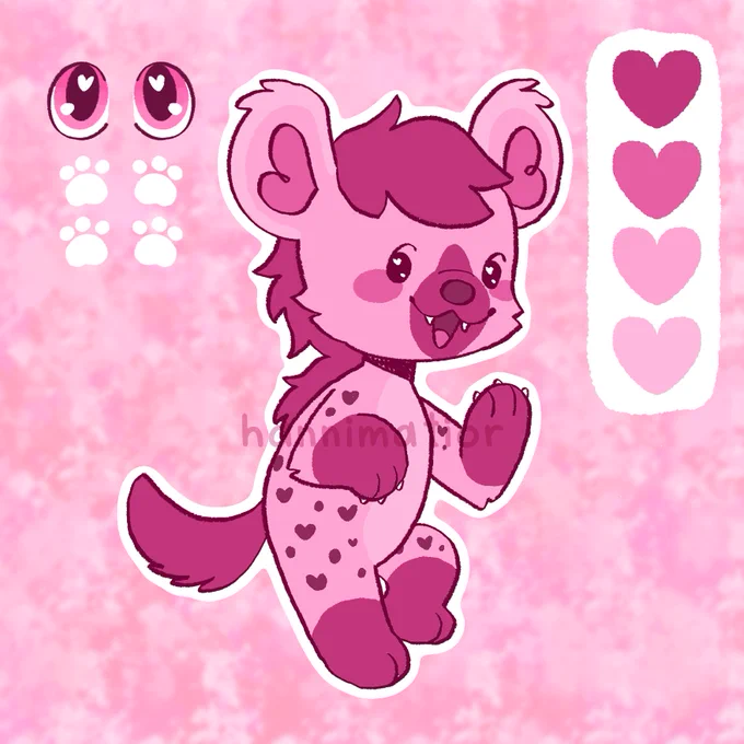 they'll each come with a little reference sheet like this! I'm really partial to the skunk and lynx so I might end up keeping them lol😭 will try to have these up this week! 