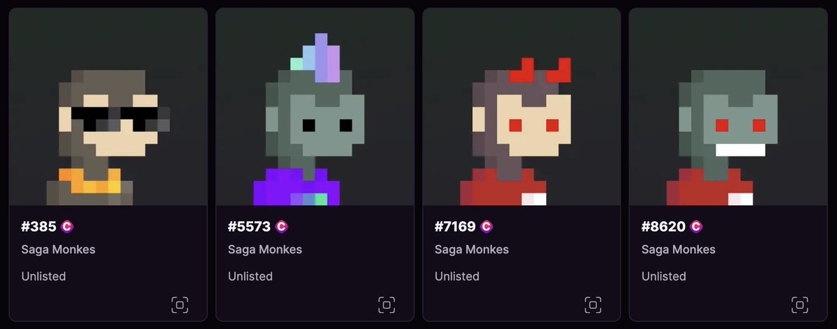 dak_daze's tweet photo. I officially hit a 8x on Solana!
Bought 33 @sagamonkes with 50 Solana.
Average entry price was 1.5 Solana per NFT.
Floor pushed to 12 Solana #RespectDaPump.
Was able to gift 1 to a friend helping BASC.
In 36 hours sold all but 4. Net profit 150 SOL. https://t.co/4V3EOUs5oi