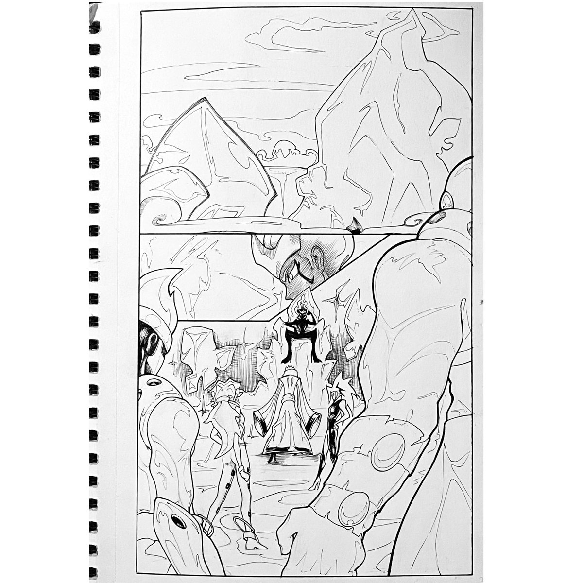 TheWiseAkeem's tweet photo. Just a Taste but an Inking as promised πΌοΈ#Art #comic #graphicnovel #illustration #chapter9 #birthbycreation #artwork #cartoon #volume2 https://t.co/H4KdIwes4T