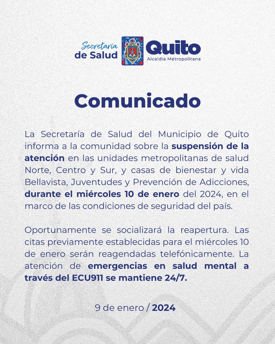 saludquito's tweet photo. 📑 #COMUNICADO | Informamos a la ciudadanía: https://t.co/CfztHHNBzI