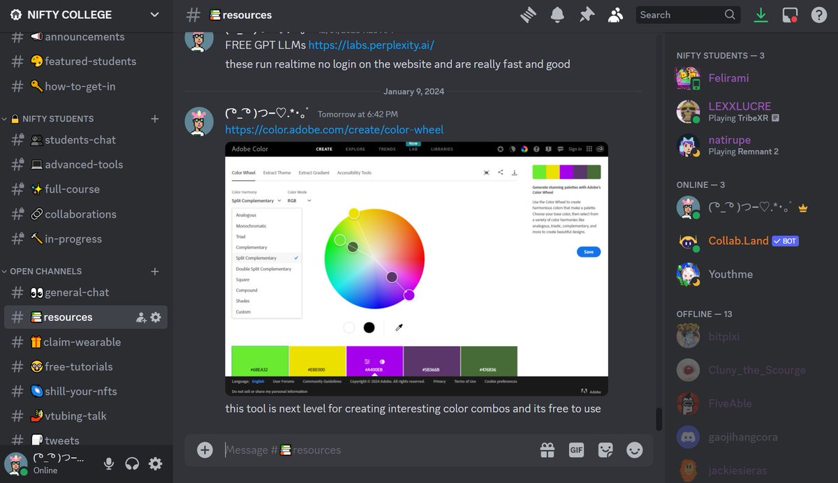 must have tools at the resources channel