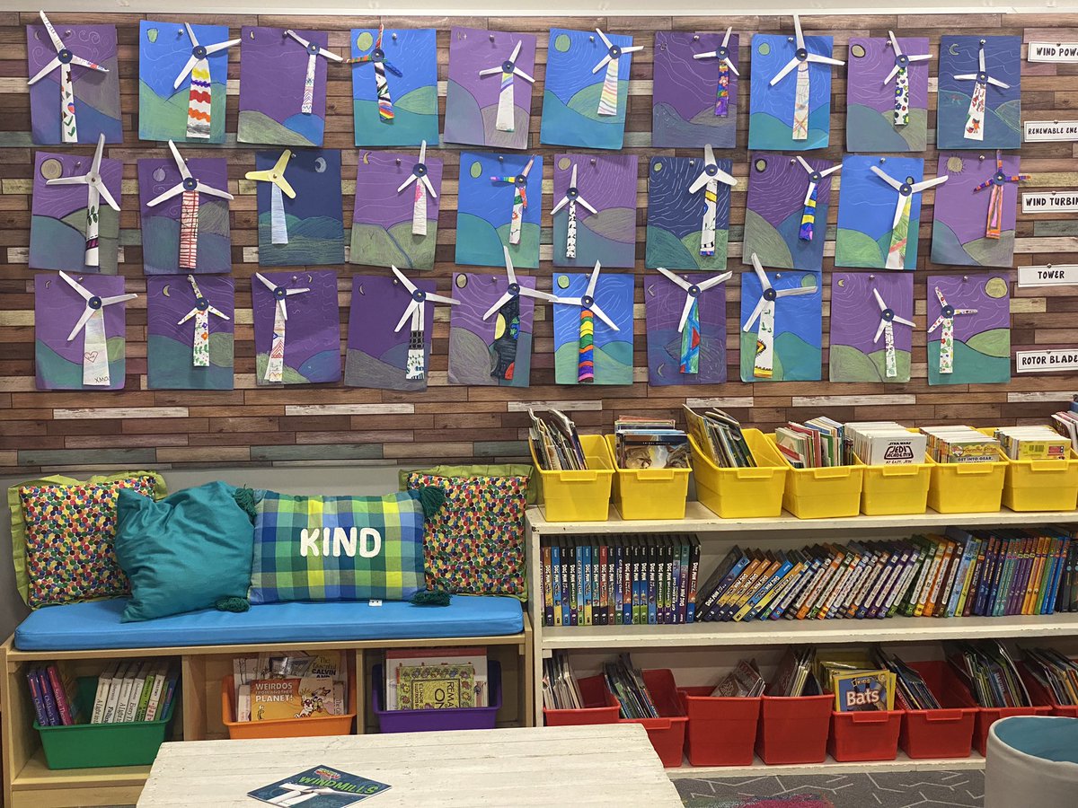 lori_huntsman's tweet photo. Today we harnessed the wind and turned turbines into art! ๐จ My fourth graders have the power to make a difference with their art thanks to @studentsrebuild and the #ExtraordinaryEarthProject ๐ Sign up today if you havenโt yet! #DoubleDays #TEACHers #art @sdschools @SpreckelsSD https://t.co/NRzyh3J4kN