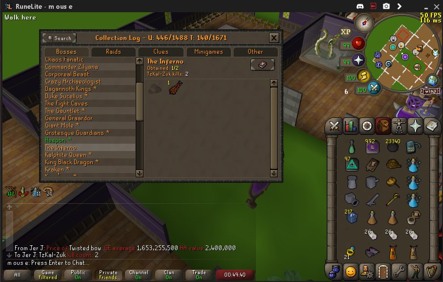 osrsmouse's tweet photo. @JagexAsh So i did an inferno today, but did not receive my cape.. thoughts? love u, and ty #osrs https://t.co/piRV926gsc