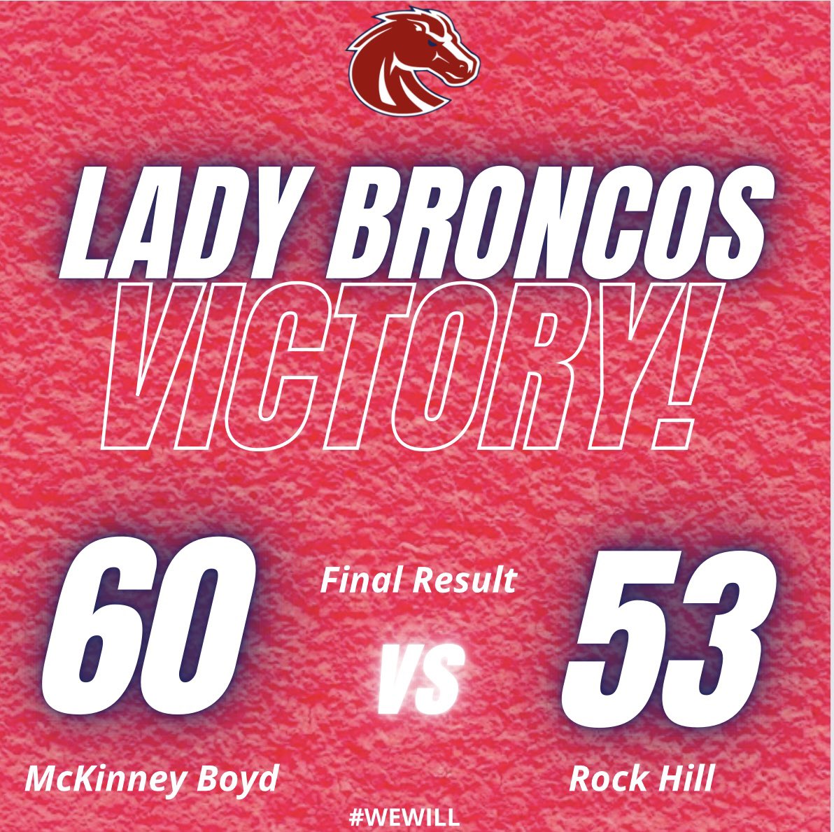 MBLadyBroncos's tweet photo. The Lady Broncos take the WIN at Rock Hill‼️
1st district win since the 2020 season. Great job ladies! Let’s keep the momentum rolling‼️
Lady Bronco leading contributors:
Karah Riley- 19pts
Savannah Heihn-12pts
Aniyah Johnson-11pts
#NewBroncos
#WeWill https://t.co/AR4E1BptTm