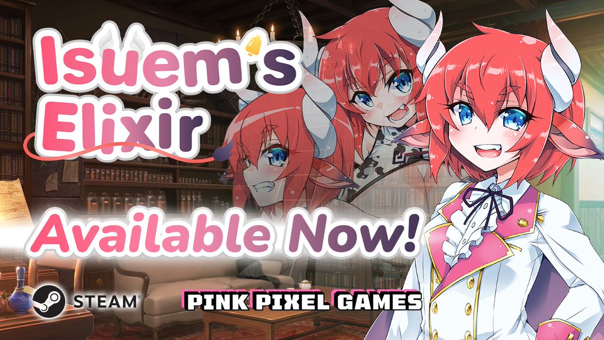We’re excited to announce that Isuem’s Elixir by CLEAR-ABYST (@narakusakamune) is now available with a 20% off discount! Kagura Games Store: buff.ly/48oG6pB Steam: buff.ly/4ajY5P7