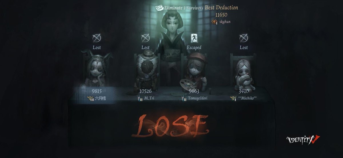 sqndra's tweet photo. I'm playing Identity V. Fancy a game? https://t.co/GaC2jjYZP2