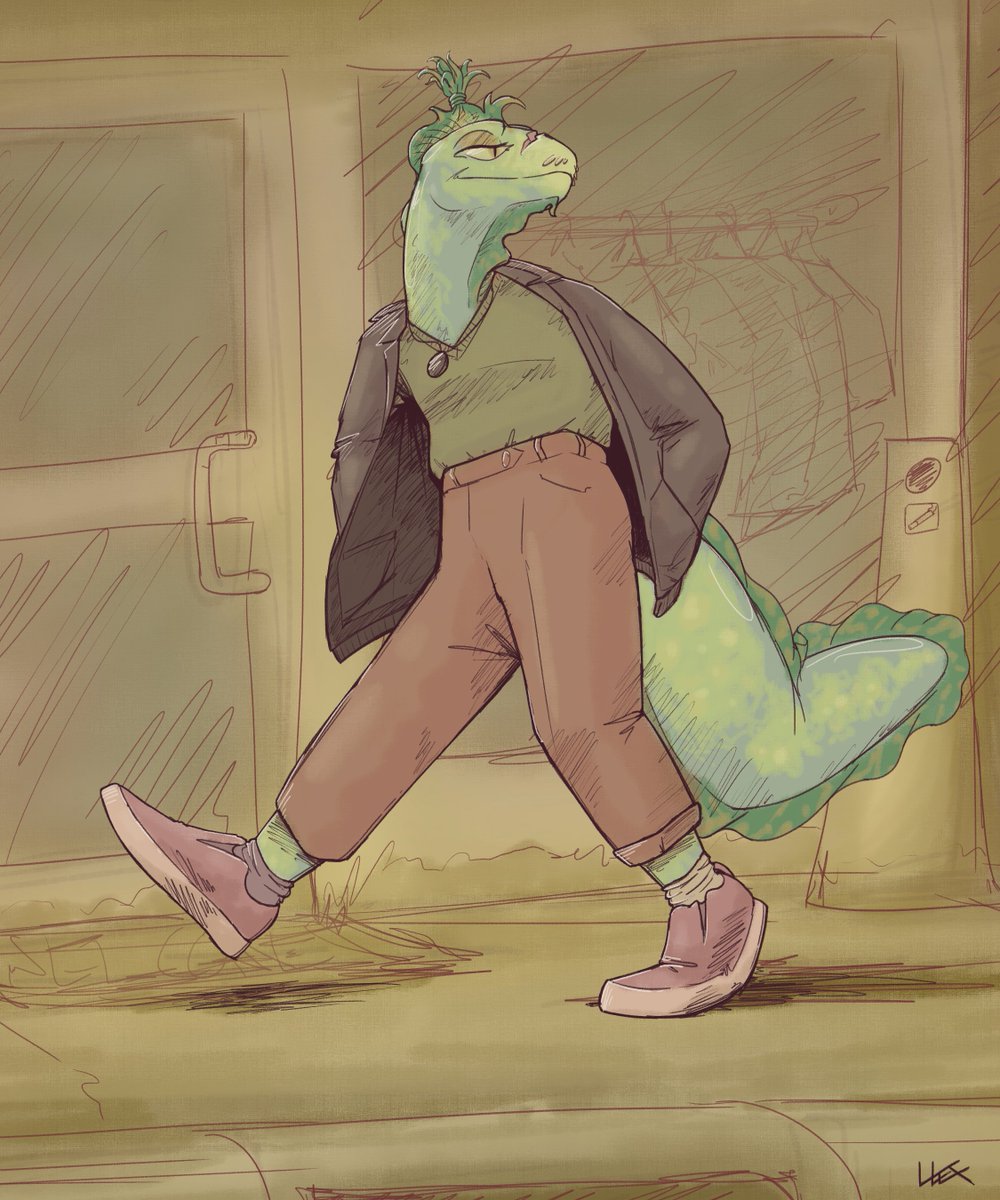 Murky walkin
look at him go