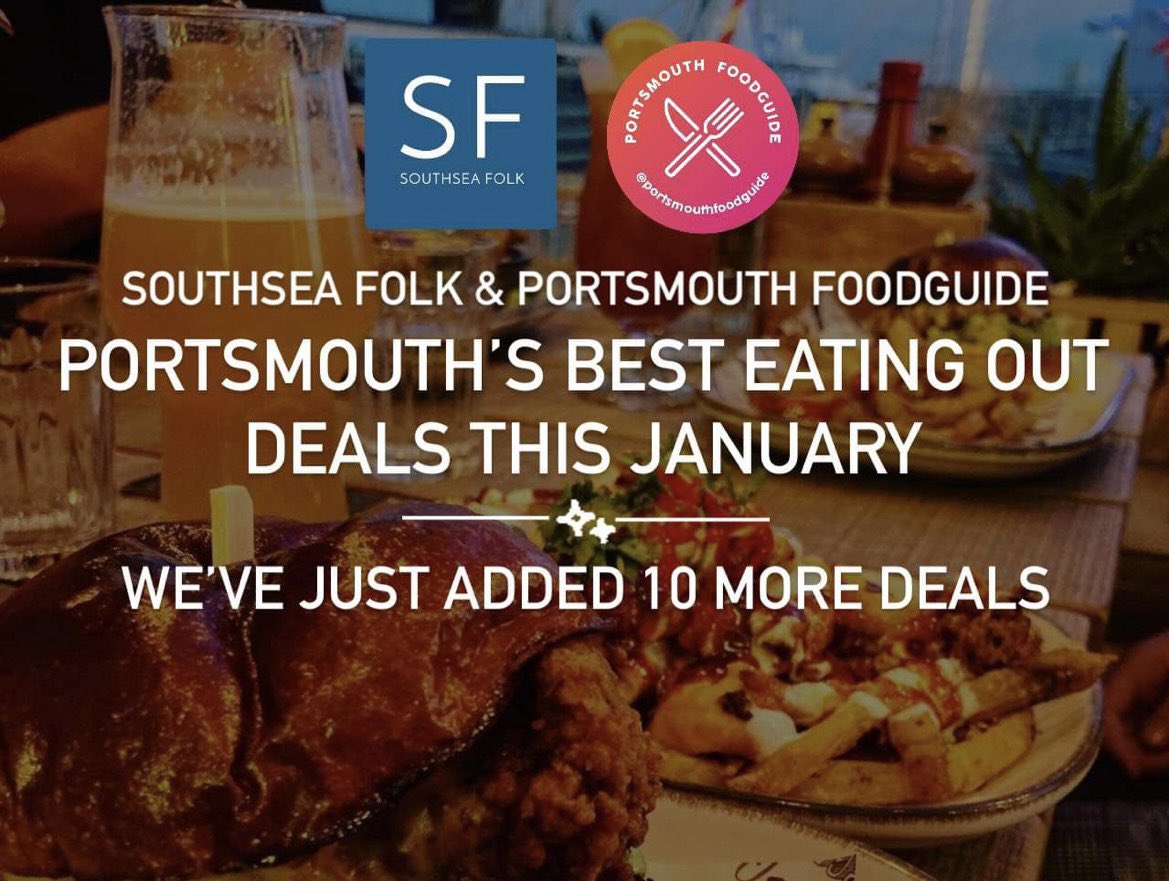 We have teamed up with Portsmouth Food Guide who you can find on Instagram to give you some fab January food deals for Portsmouth! Read here to find out more. southseafolk.uk/portsmouth-res… #southsea #portsmouth #januaryfooddeals #foodiesofportsmouth #hampshireblogger #pompeyfood