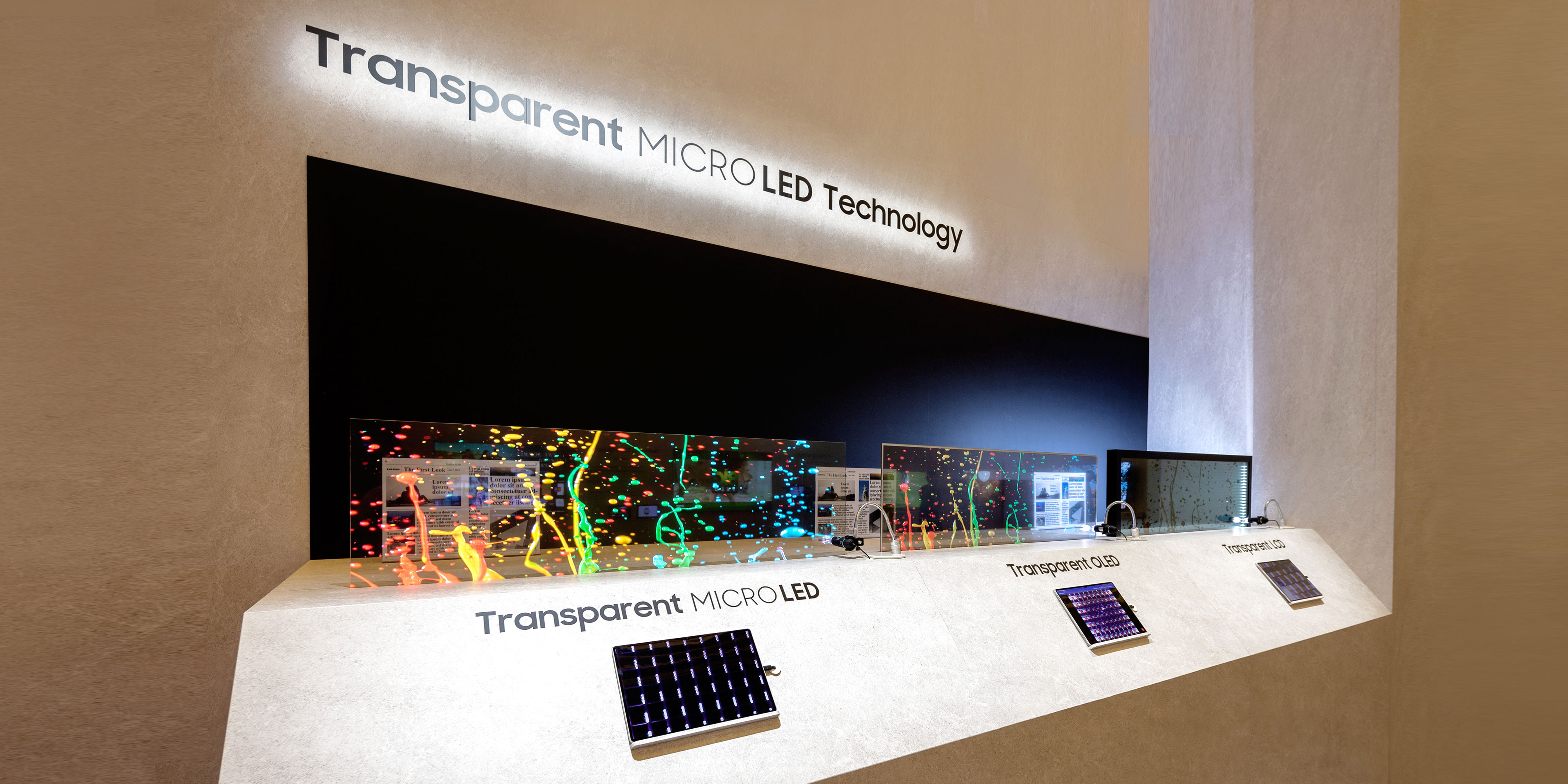 Samsung Unleash Transparent Micro LED & Its First 42-inch OLED TV 