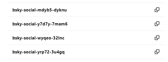 ushers whoever needs bsky codes to bsky