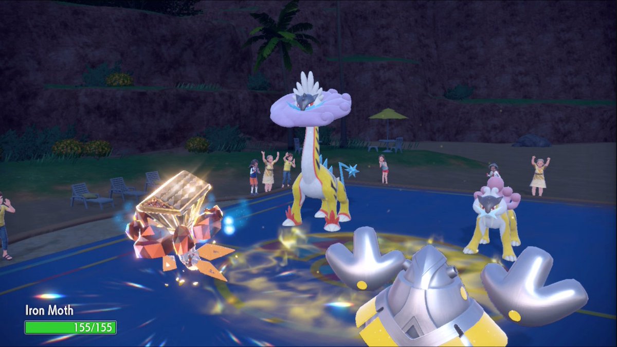 WeHaveZa's tweet photo. Captured a cute family photo on the Pokemon ranked ladder. They didnt stand a chance against DeleteButton and Brian though. 10-2 so far with my Iron Moth team :) https://t.co/EOnLzVkEYu